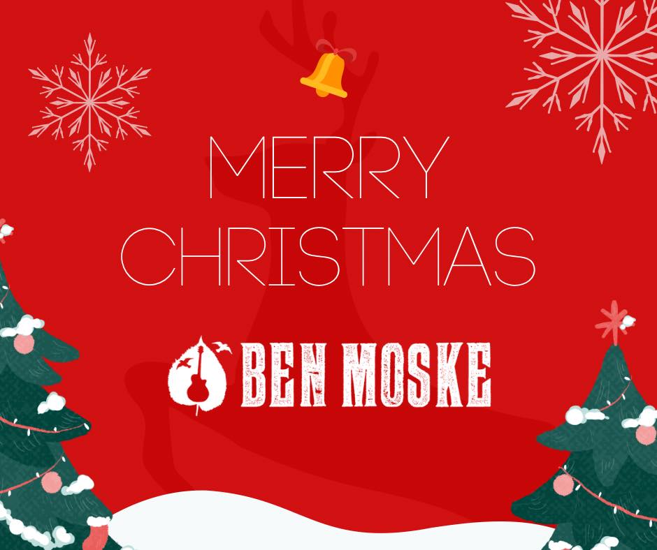 Liebe Leute,

vielen lieben Dank für ein ganz besonderes Jahr. Nach einer kreativen Pause wurden wir von euch wieder herzlich zurückbegrüßt und ihr habt jeden Auftritt zu einem besonderen Abend gemacht. Danke für eure Treue und wir freuen uns schon auf ein großartiges Jahr 2026. 

Feiert schön im Kreise eurer Lieben und habt besinnliche und schöne Feiertage. Rutscht gut rüber und wir sehen uns in 2026. 

LG

Ben Moske

 #keepitcountry #countrydeutschland #esgehtnurgemeinsam #sigmaguitars #ben_moske #endlichwiederlive #folk #country #follower #Fröhlicheweihnachten #2026